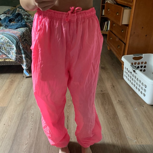 Vintage hot pink wind pants - Picture 6 of 8